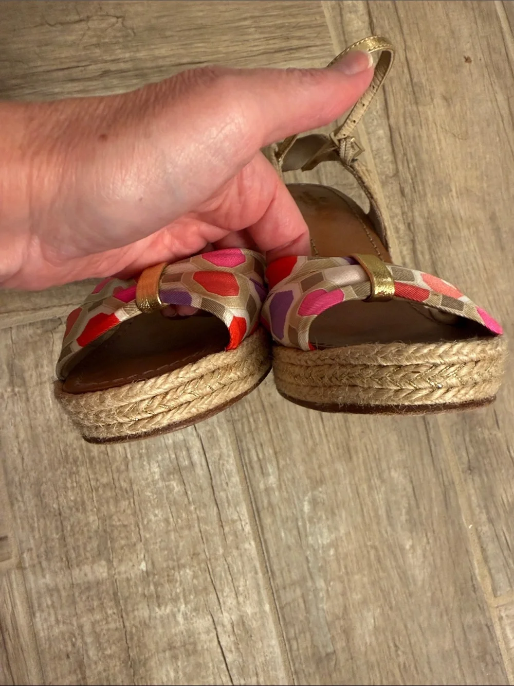Kate Spade Candice Wedge Espadrilles size 9 1/2